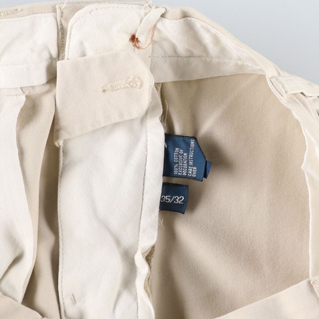 Ralph Lauren POLO by Ralph Lauren Classic Fit Chino Pants, Men's, Size W35 cotton Beige type Vintage Second Hand