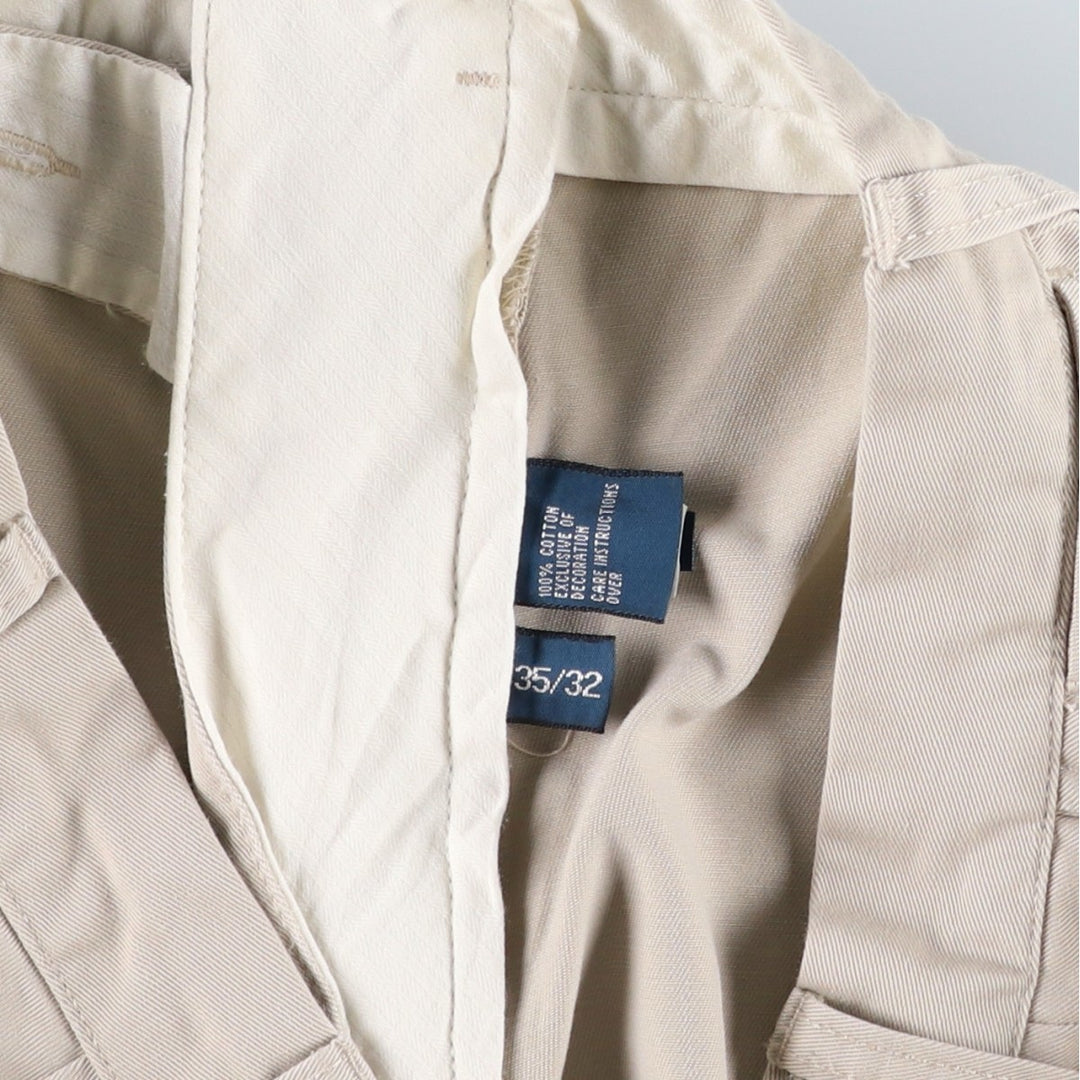 Ralph Lauren POLO by Ralph Lauren PRESTON PANT Chino pants for men, equivalent to w35 cotton Beige type Vintage Second Hand