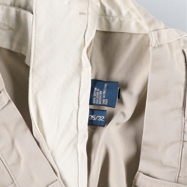 Ralph Lauren POLO by Ralph Lauren PRESTON PANT Chino pants for men, equivalent to w35 cotton Beige type Vintage Second Hand