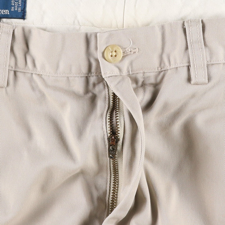 Ralph Lauren POLO by Ralph Lauren PRESTON PANT Chino pants for men, equivalent to w35 cotton Beige type Vintage Second Hand