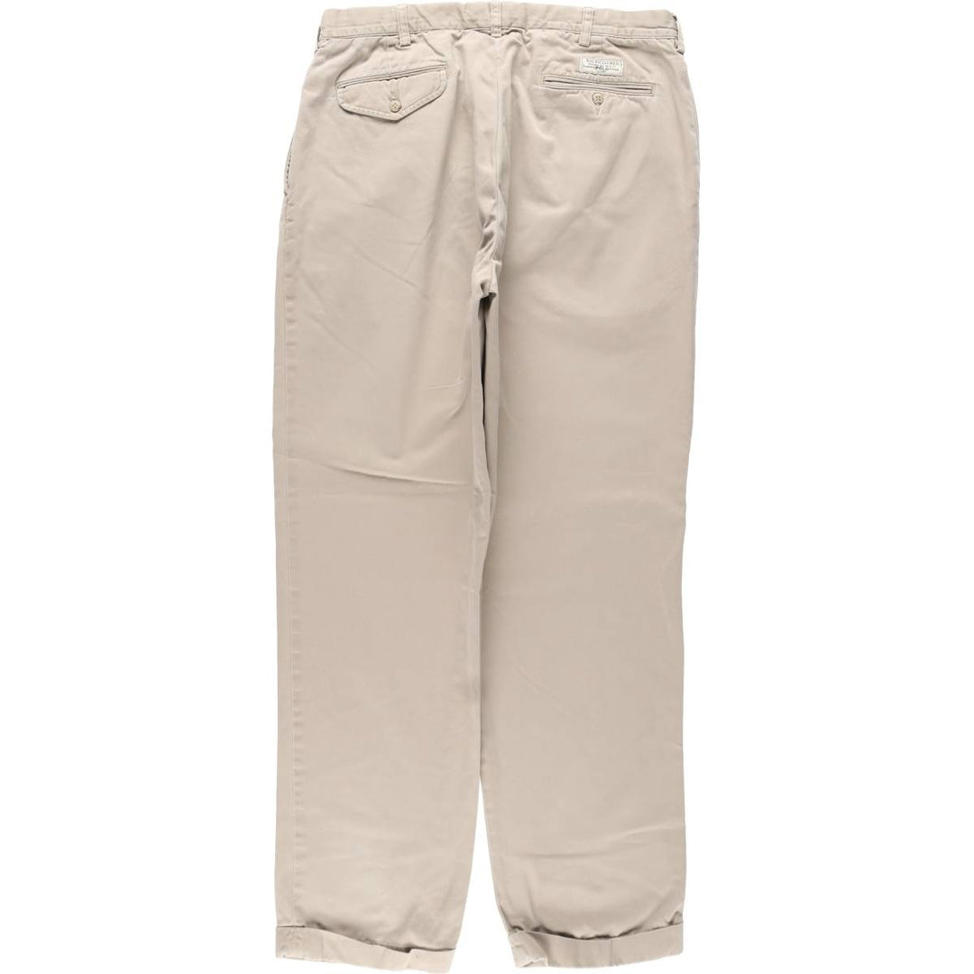 Ralph Lauren POLO by Ralph Lauren Two-pleat Chino Pants for Men, W36 cotton Beige type Vintage Second Hand
