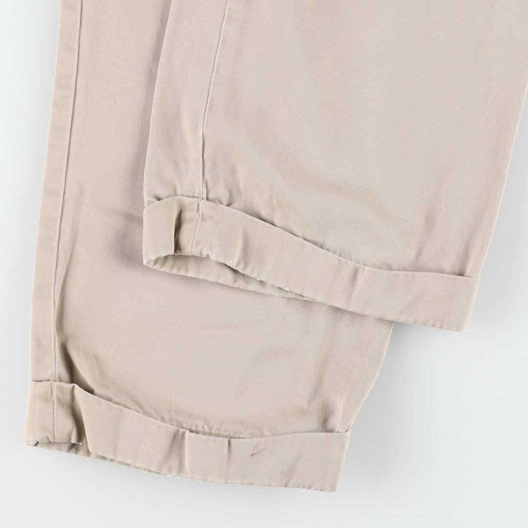 Ralph Lauren POLO by Ralph Lauren Two-pleat Chino Pants for Men, W36 cotton Beige type Vintage Second Hand
