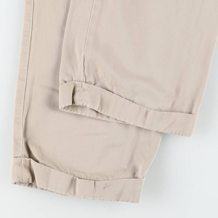 Ralph Lauren POLO by Ralph Lauren Two-pleat Chino Pants for Men, W36 cotton Beige type Vintage Second Hand
