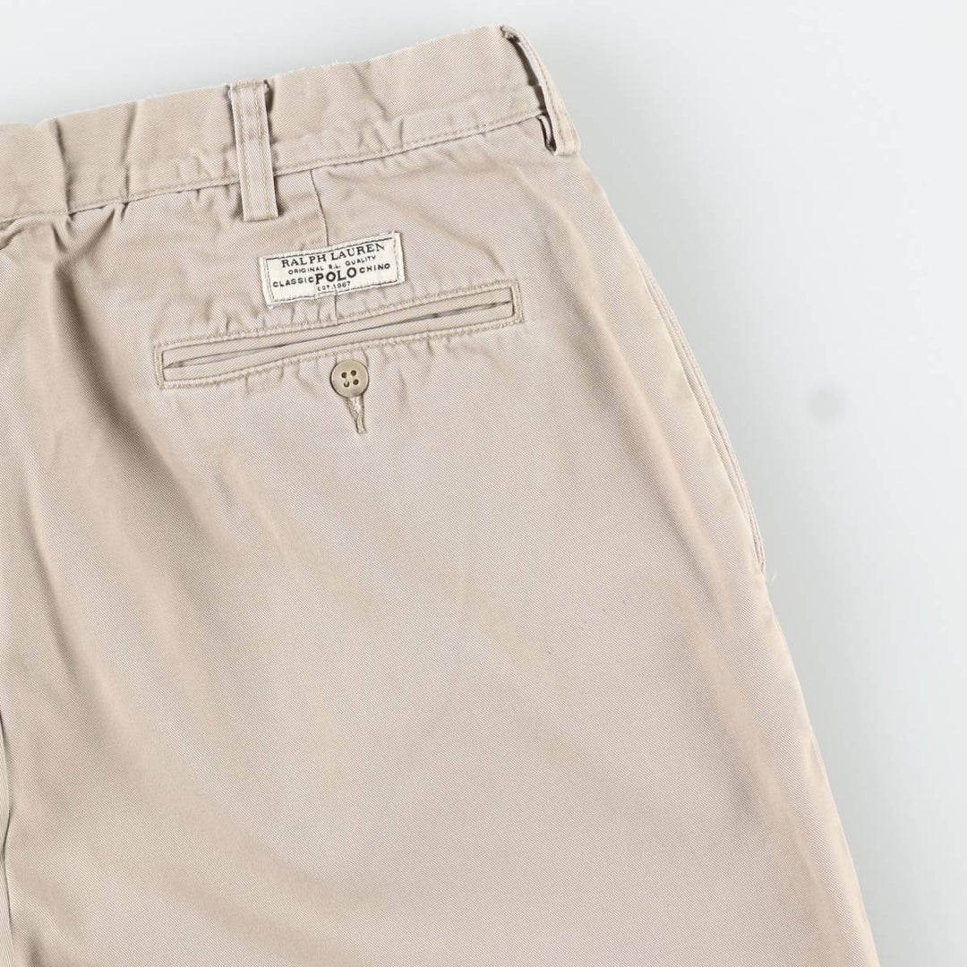 Ralph Lauren POLO by Ralph Lauren Two-pleat Chino Pants for Men, W36 cotton Beige type Vintage Second Hand
