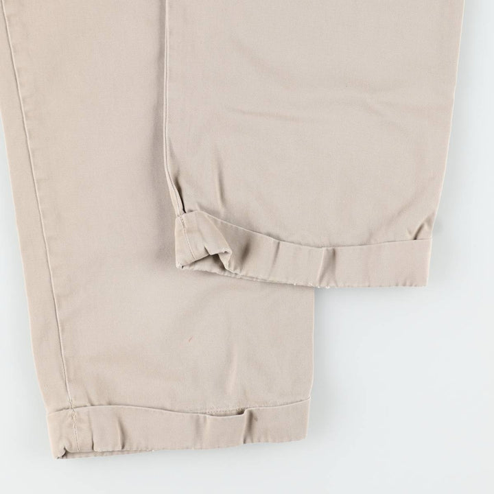 Ralph Lauren POLO by Ralph Lauren Two-pleat Chino Pants for Men, W36 cotton Beige type Vintage Second Hand