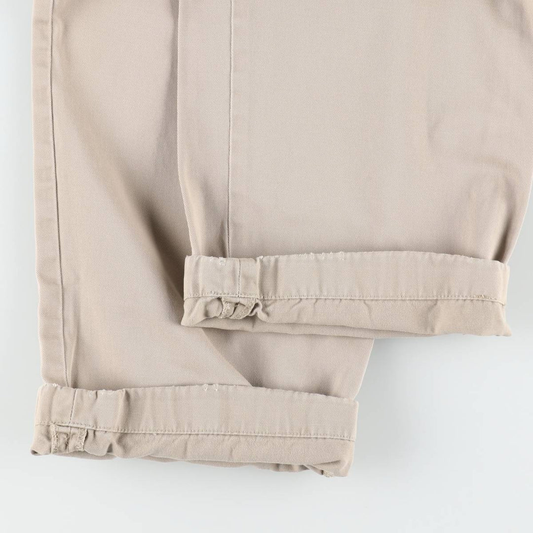 Ralph Lauren POLO by Ralph Lauren Two-pleat Chino Pants for Men, W36 cotton Beige type Vintage Second Hand