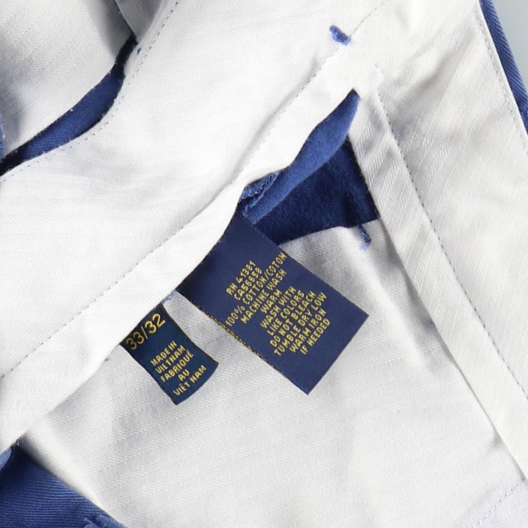 Ralph Lauren POLO RALPH LAUREN CLASSIC FIT Chino Pants Men's W33 equivalent cotton blue type Vintage Second Hand