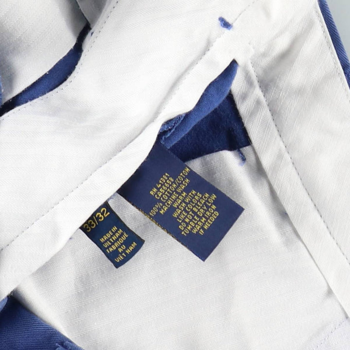 Ralph Lauren POLO RALPH LAUREN CLASSIC FIT Chino Pants Men's W33 equivalent cotton blue type Vintage Second Hand