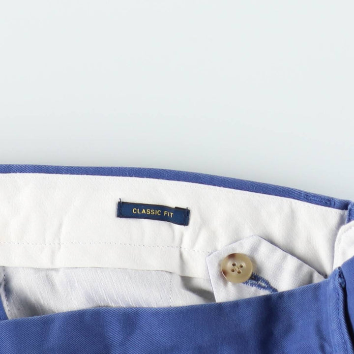 Ralph Lauren POLO RALPH LAUREN CLASSIC FIT Chino Pants Men's W33 equivalent cotton blue type Vintage Second Hand