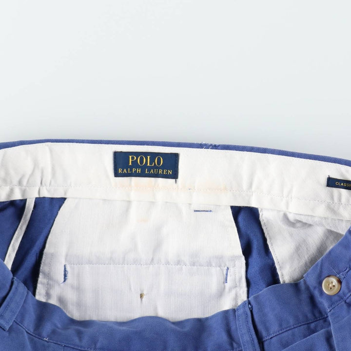 Ralph Lauren POLO RALPH LAUREN CLASSIC FIT Chino Pants Men's W33 equivalent cotton blue type Vintage Second Hand