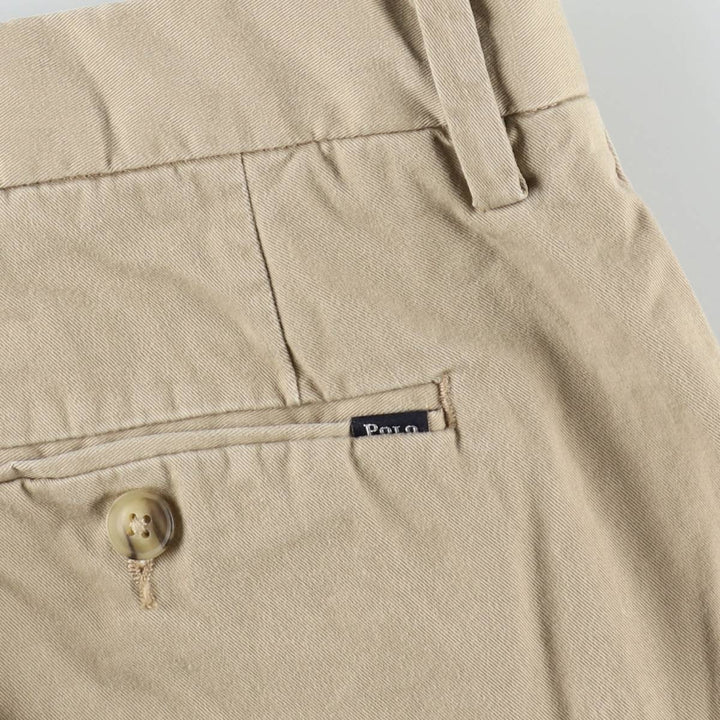 Ralph Lauren POLO RALPH LAUREN Stretch Classic Fit Chino Pants, Men's W35 (approx.) cotton Beige type Vintage Second Hand