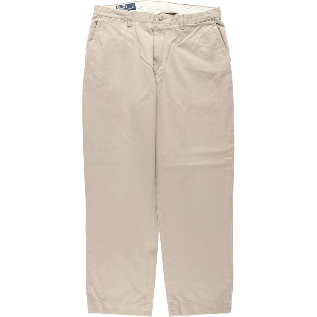 Ralph Lauren POLO by Ralph Lauren PROSPECT PANT Chino pants for men, equivalent to w35 cotton Beige type Vintage Second Hand