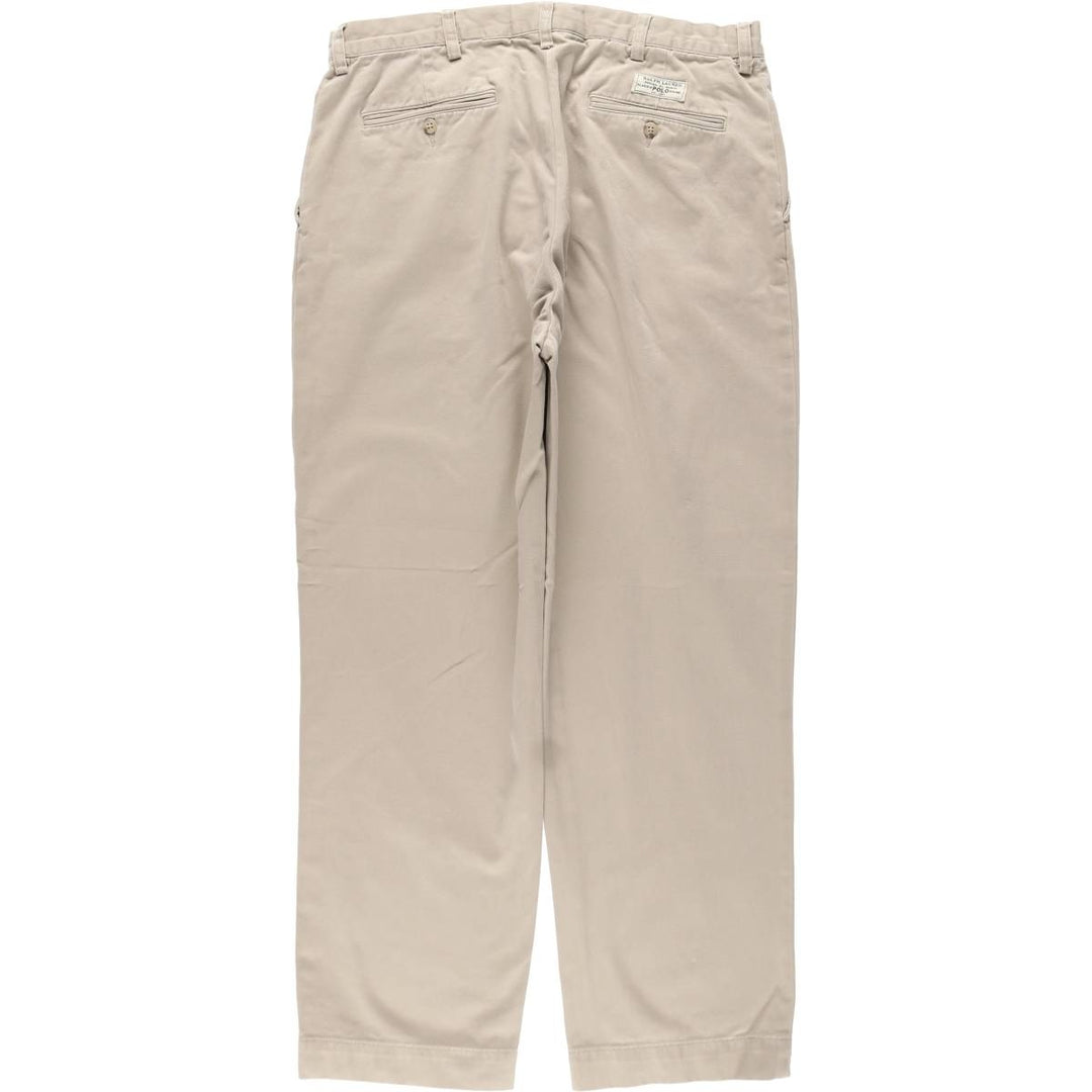 Ralph Lauren POLO by Ralph Lauren PROSPECT PANT Chino pants for men, equivalent to w35 cotton Beige type Vintage Second Hand