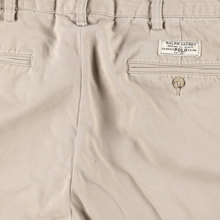 Ralph Lauren POLO by Ralph Lauren PROSPECT PANT Chino pants for men, equivalent to w35 cotton Beige type Vintage Second Hand