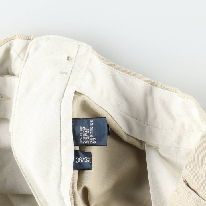 Ralph Lauren POLO by Ralph Lauren SUFFIELD PANT Men's W36 (approx.) cotton Beige type Vintage Second Hand