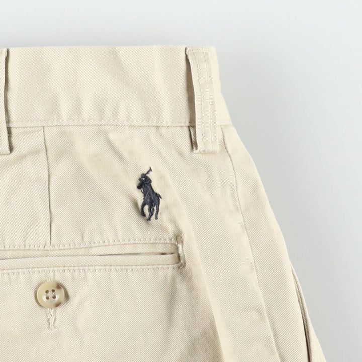 Ralph Lauren POLO by Ralph Lauren SUFFIELD PANT Men's W36 (approx.) cotton Beige type Vintage Second Hand