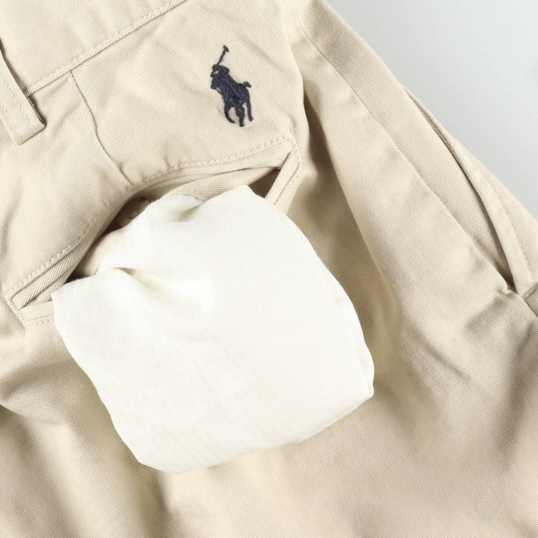 Ralph Lauren POLO by Ralph Lauren SUFFIELD PANT Men's W36 (approx.) cotton Beige type Vintage Second Hand
