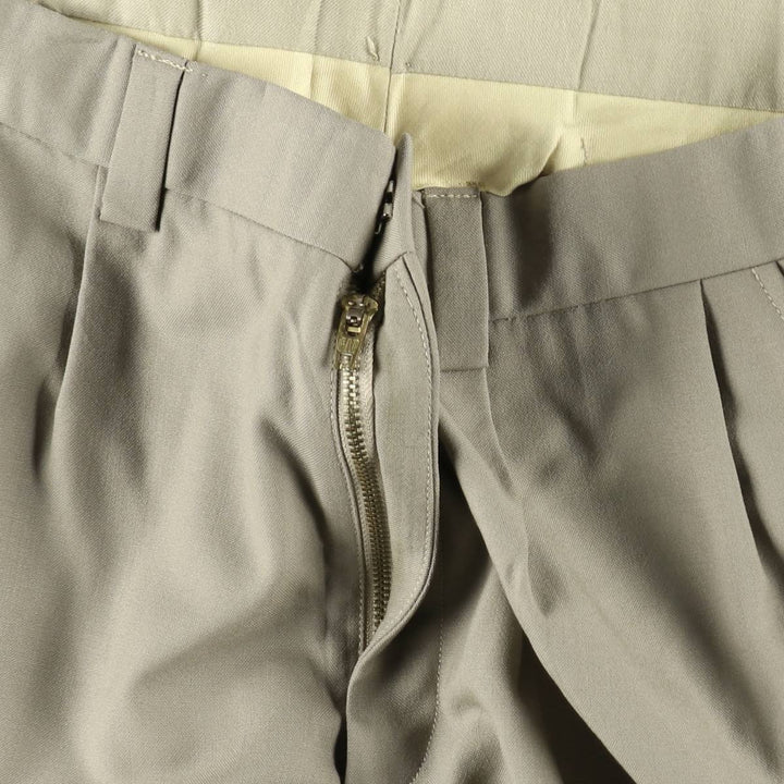 Cotton slacks pants, men's size W36 (approx.) unclear Beige type Vintage Second Hand
