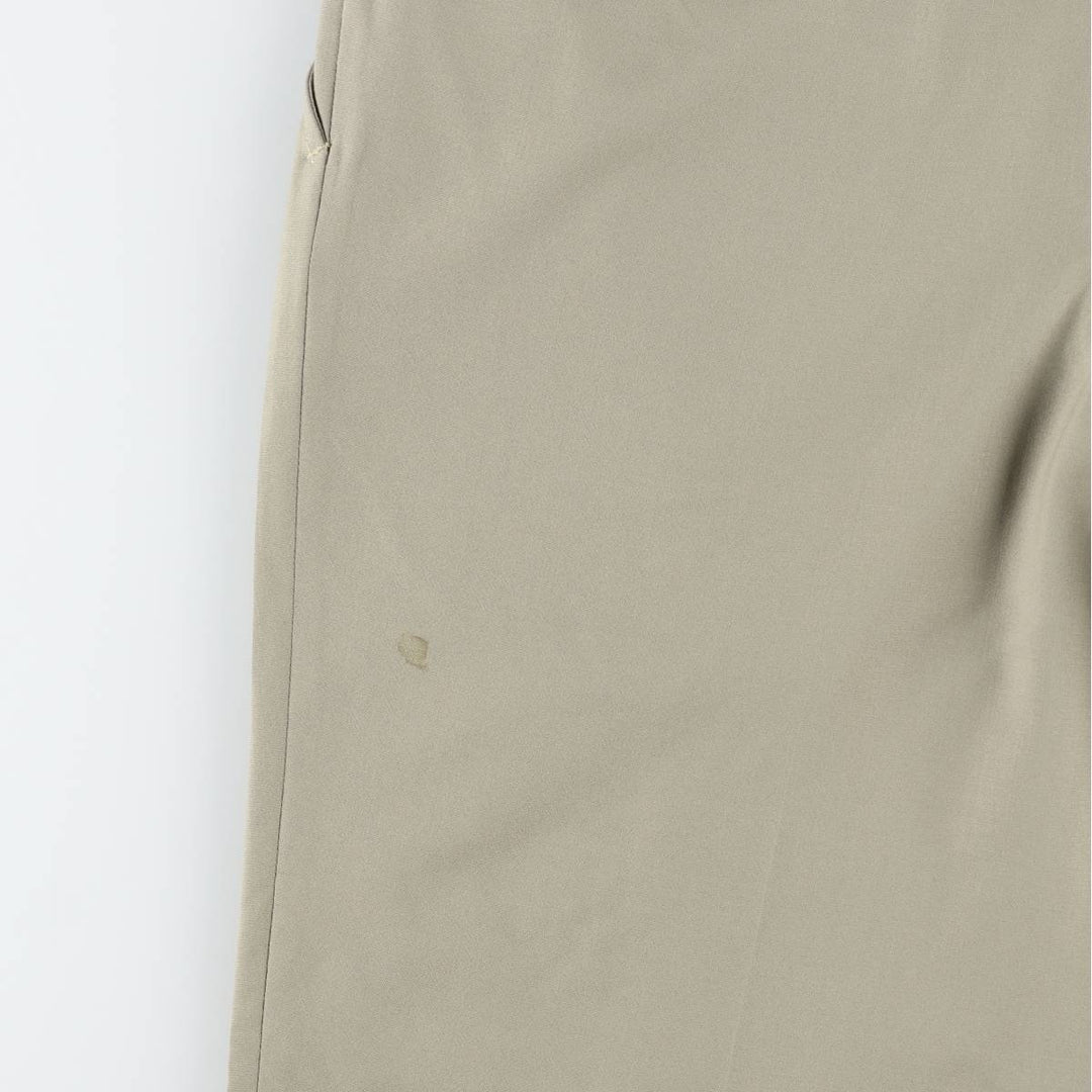 Cotton slacks pants, men's size W36 (approx.) unclear Beige type Vintage Second Hand