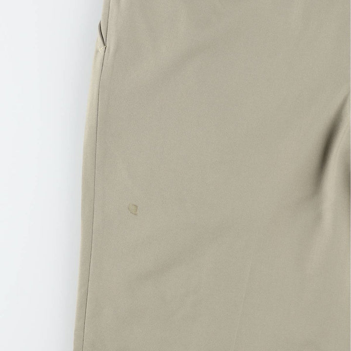 Cotton slacks pants, men's size W36 (approx.) unclear Beige type Vintage Second Hand