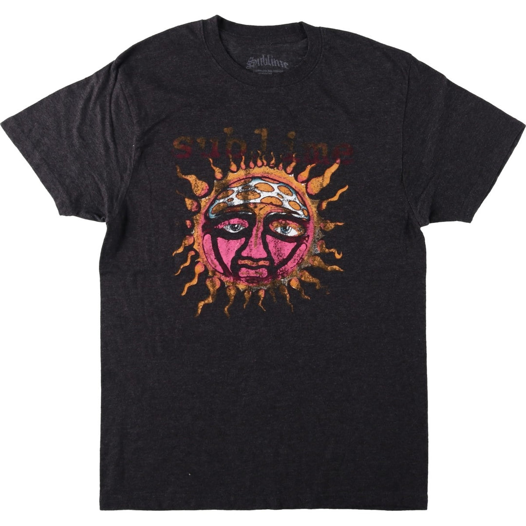 SUBLIME Band T-shirt, Men's L size cotton black type Vintage Second Hand
