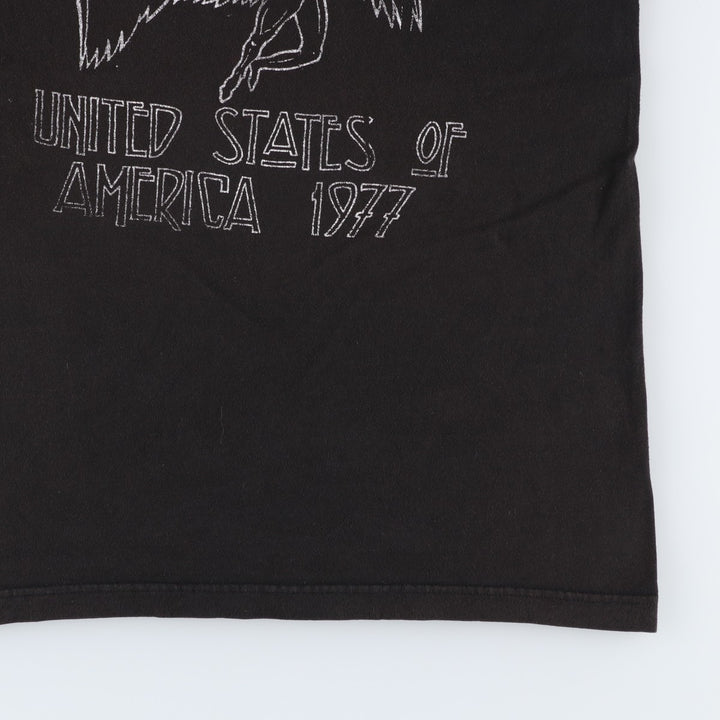 LED ZEPPELIN Led Zeppelin Band T-shirt Band T Men's L size cotton black type Vintage Second Hand