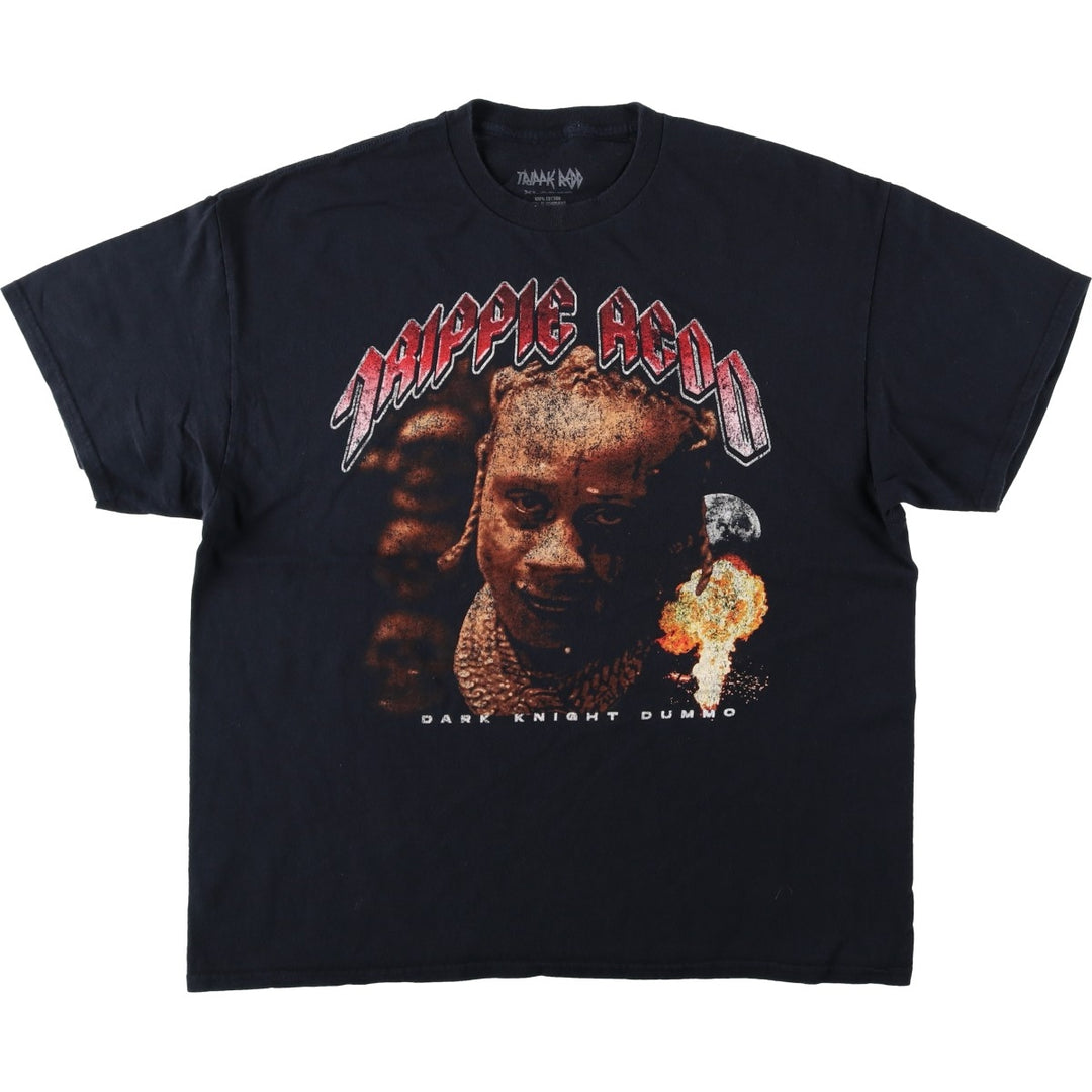 TRIPPIE REDD Trippie Red Rap T-shirt Rap T Men's XL size cotton black type Vintage Second Hand