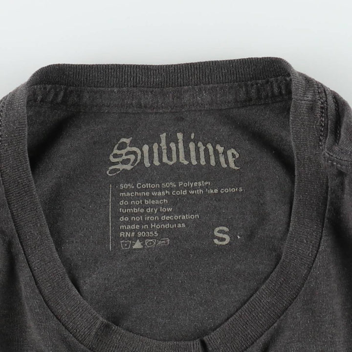 SUBLIME Band T-shirt, Men's S size cotton Charcoal Vintage Second Hand