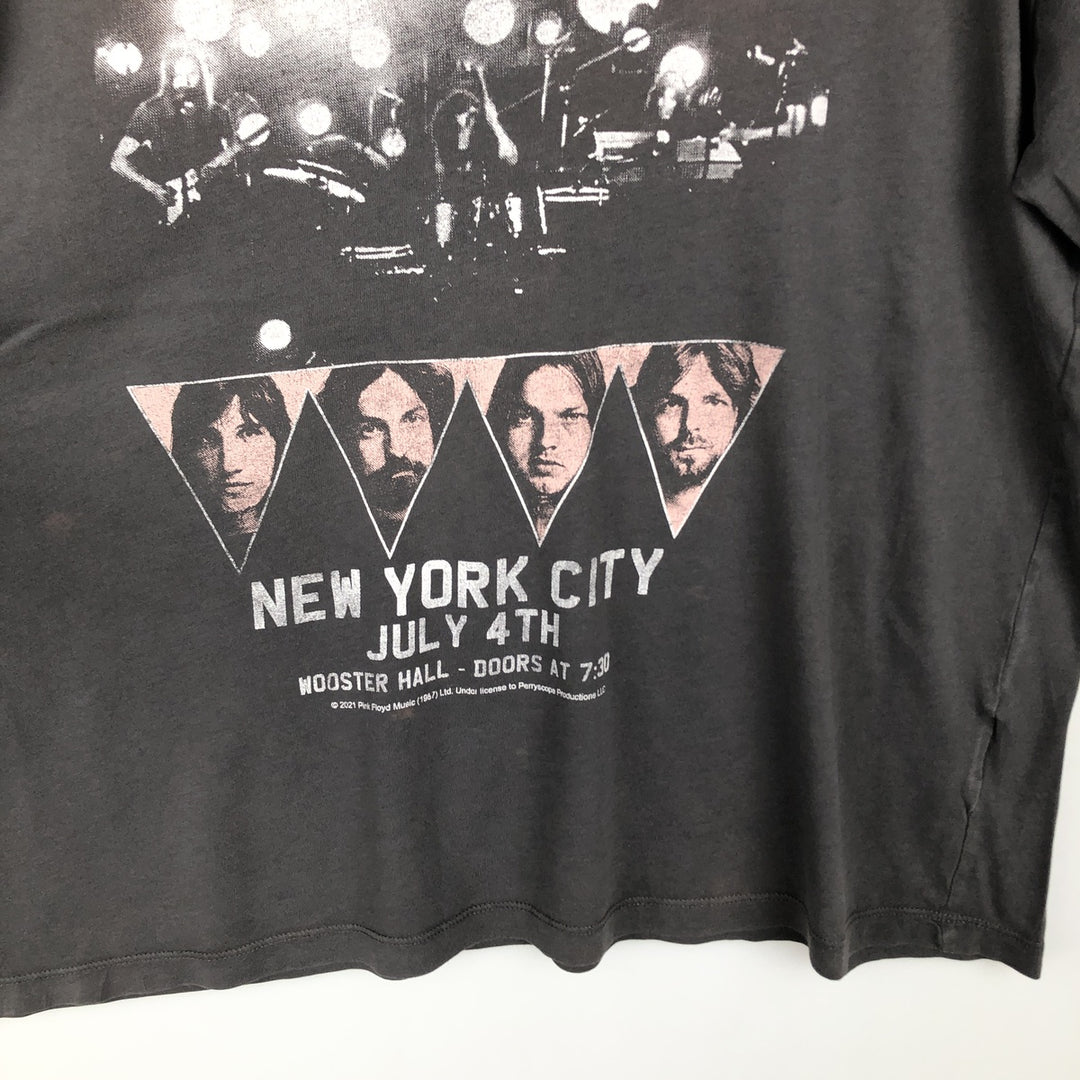 PINK FLOYD Pink Floyd Band T-shirt Band T Men's L size unclear Charcoal Vintage Second Hand