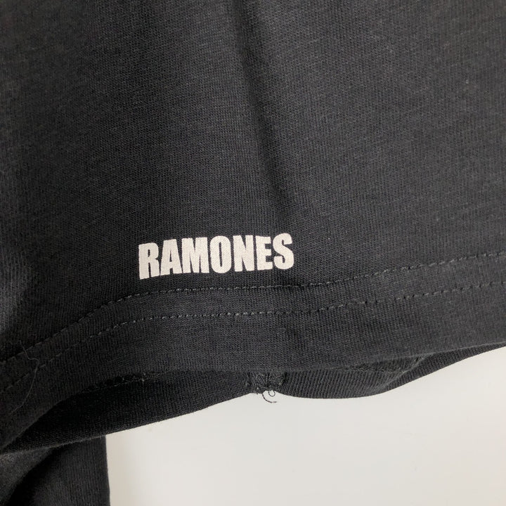 RAMONES Eagle Pattern Band T-Shirt (Men's XL equivalent) unclear black type Vintage Second Hand