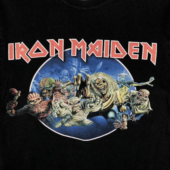 Gildan IRON MAIDEN Band T-shirt, Men's Size S (approx.) cotton black type Vintage Second Hand