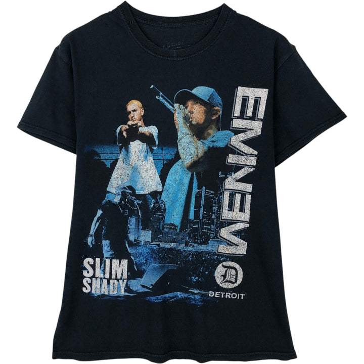 EMINEM Rap T-shirt, Men's M size cotton black type Vintage Second Hand