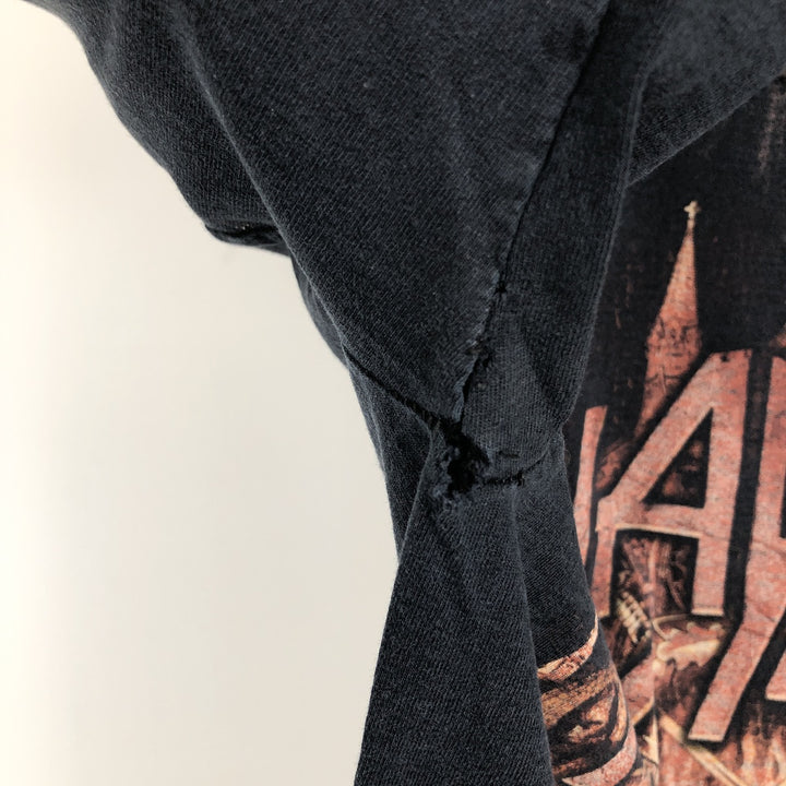 Fruit of the Loom LOFTEEZ HD Slayer Band T-Shirt (Men's Size S) cotton black type Vintage Second Hand