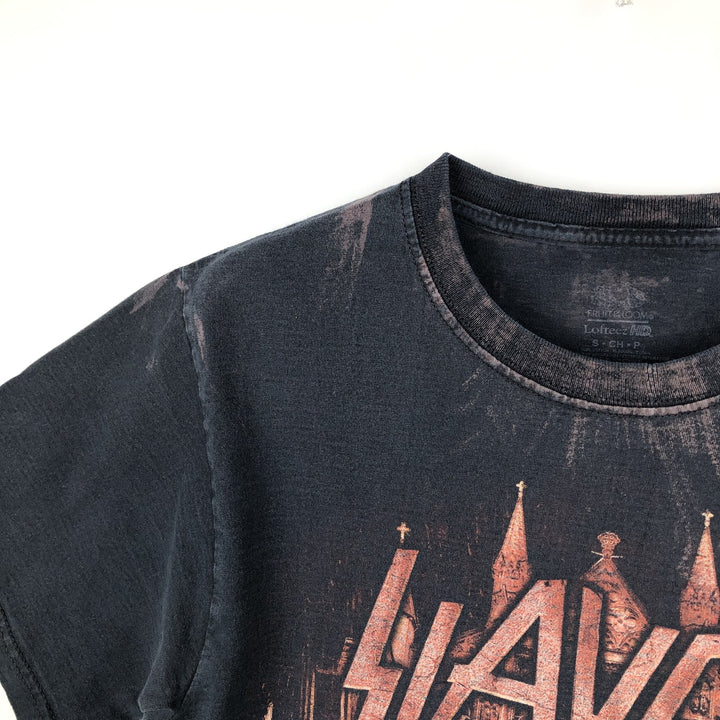 Fruit of the Loom LOFTEEZ HD Slayer Band T-Shirt (Men's Size S) cotton black type Vintage Second Hand