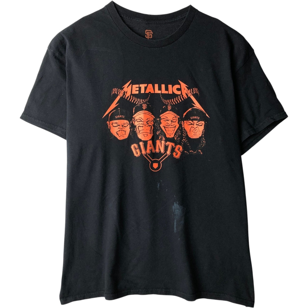 METALLICA Metallica Band T-shirt Band T Men's XL size cotton black type Vintage Second Hand