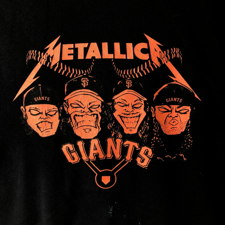 METALLICA Metallica Band T-shirt Band T Men's XL size cotton black type Vintage Second Hand