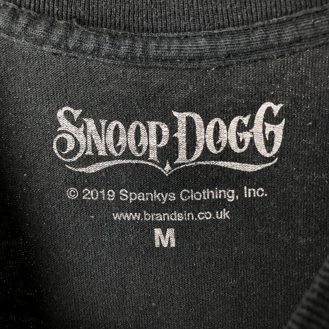 SNOOP DOGG Snoop Dogg Rap T-shirt Rap T Men's M size unclear black type Vintage Second Hand