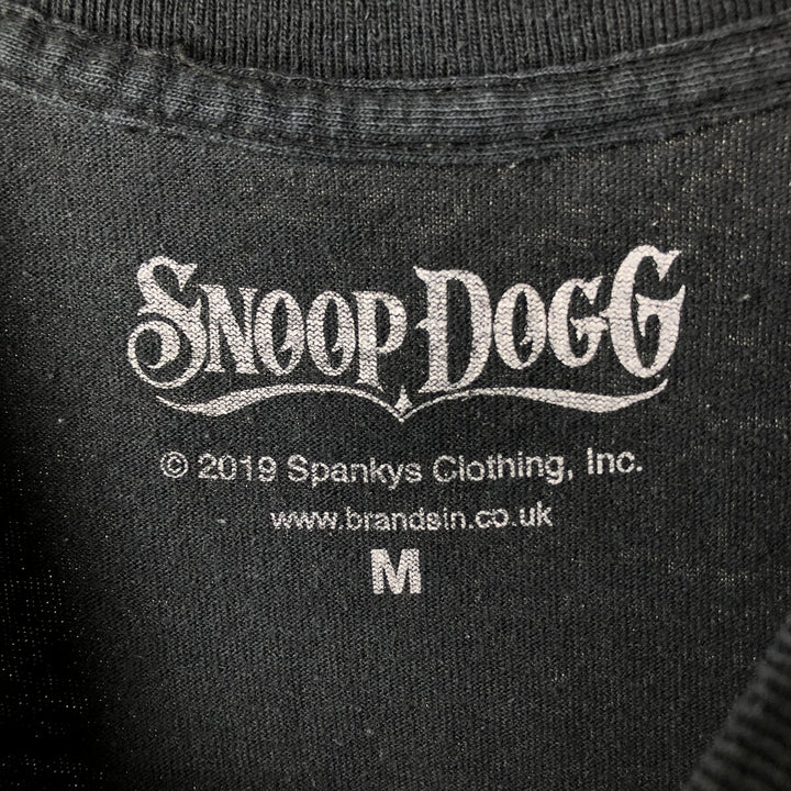 SNOOP DOGG Snoop Dogg Rap T-shirt Rap T Men's M size unclear black type Vintage Second Hand