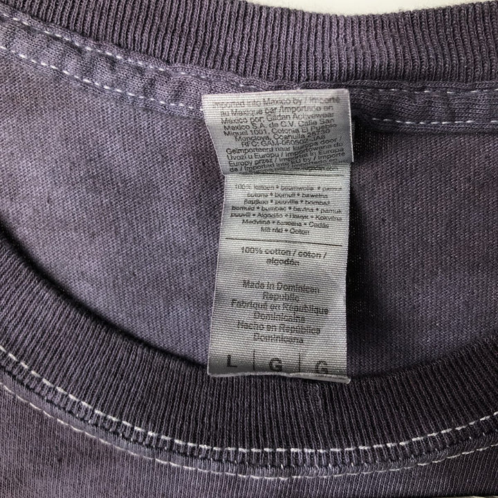 Gildan Gorillaz Tie-Dye Pattern Band T-Shirt (Men's Size L) cotton purple type Vintage Second Hand