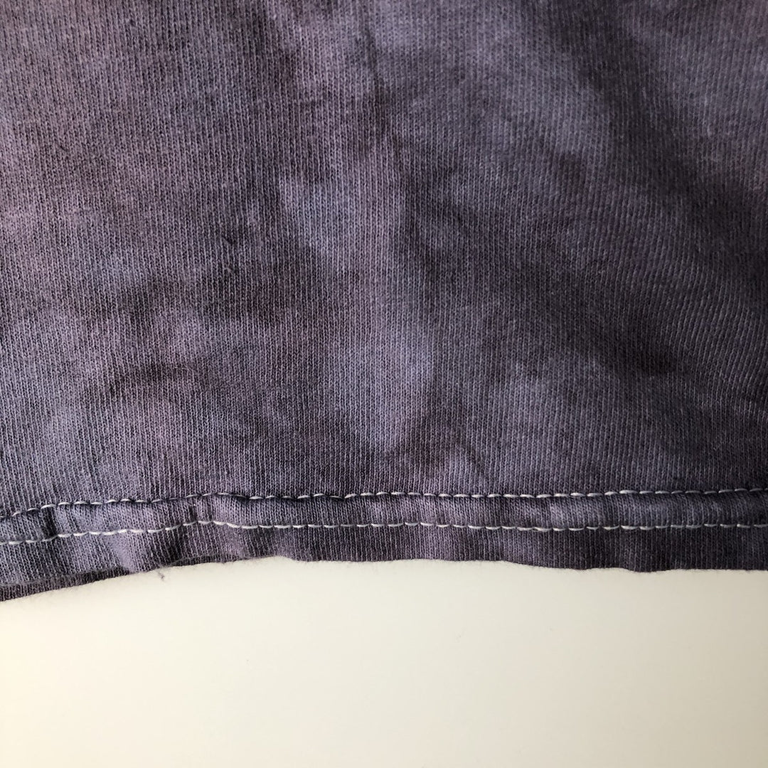 Gildan Gorillaz Tie-Dye Pattern Band T-Shirt (Men's Size L) cotton purple type Vintage Second Hand