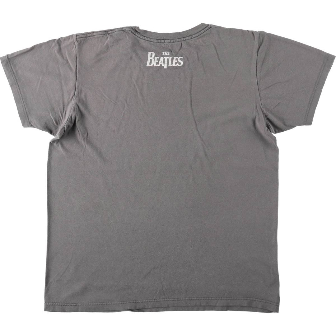 THE BEATLES Band T-shirt, Men's M size unclear gray type Vintage Second Hand
