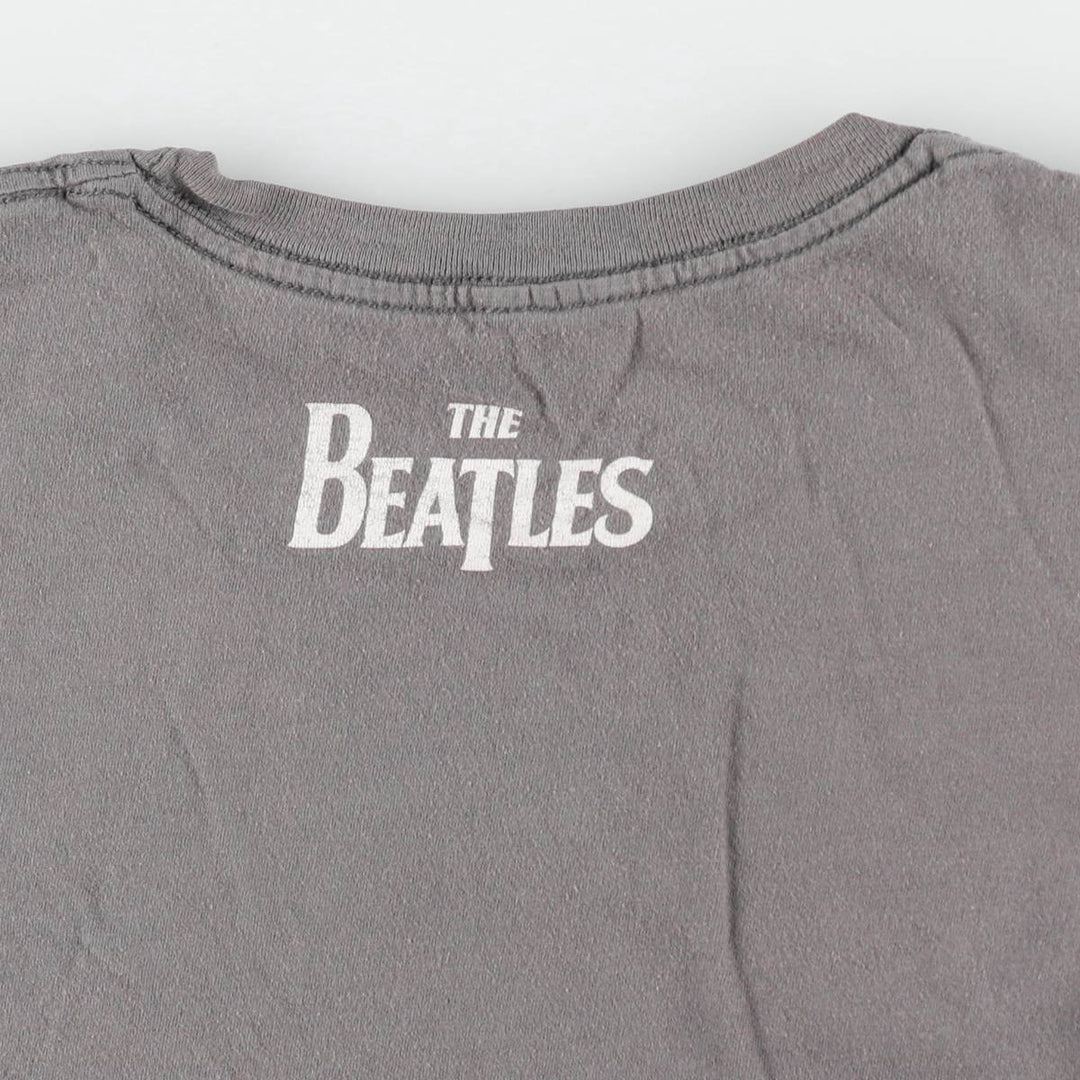 THE BEATLES Band T-shirt, Men's M size unclear gray type Vintage Second Hand