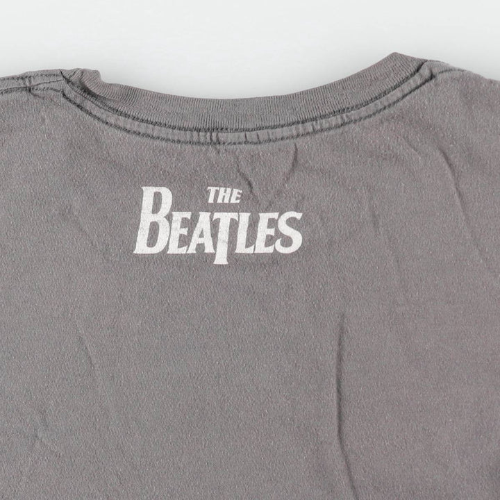 THE BEATLES Band T-shirt, Men's M size unclear gray type Vintage Second Hand