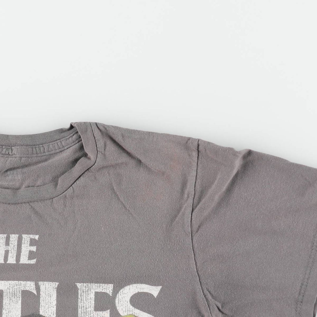 THE BEATLES Band T-shirt, Men's M size unclear gray type Vintage Second Hand