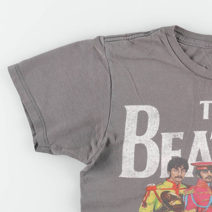 THE BEATLES Band T-shirt, Men's M size unclear gray type Vintage Second Hand