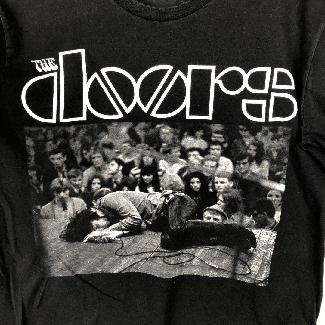 The Doors band t-shirt, men's size S. cotton black type Vintage Second Hand