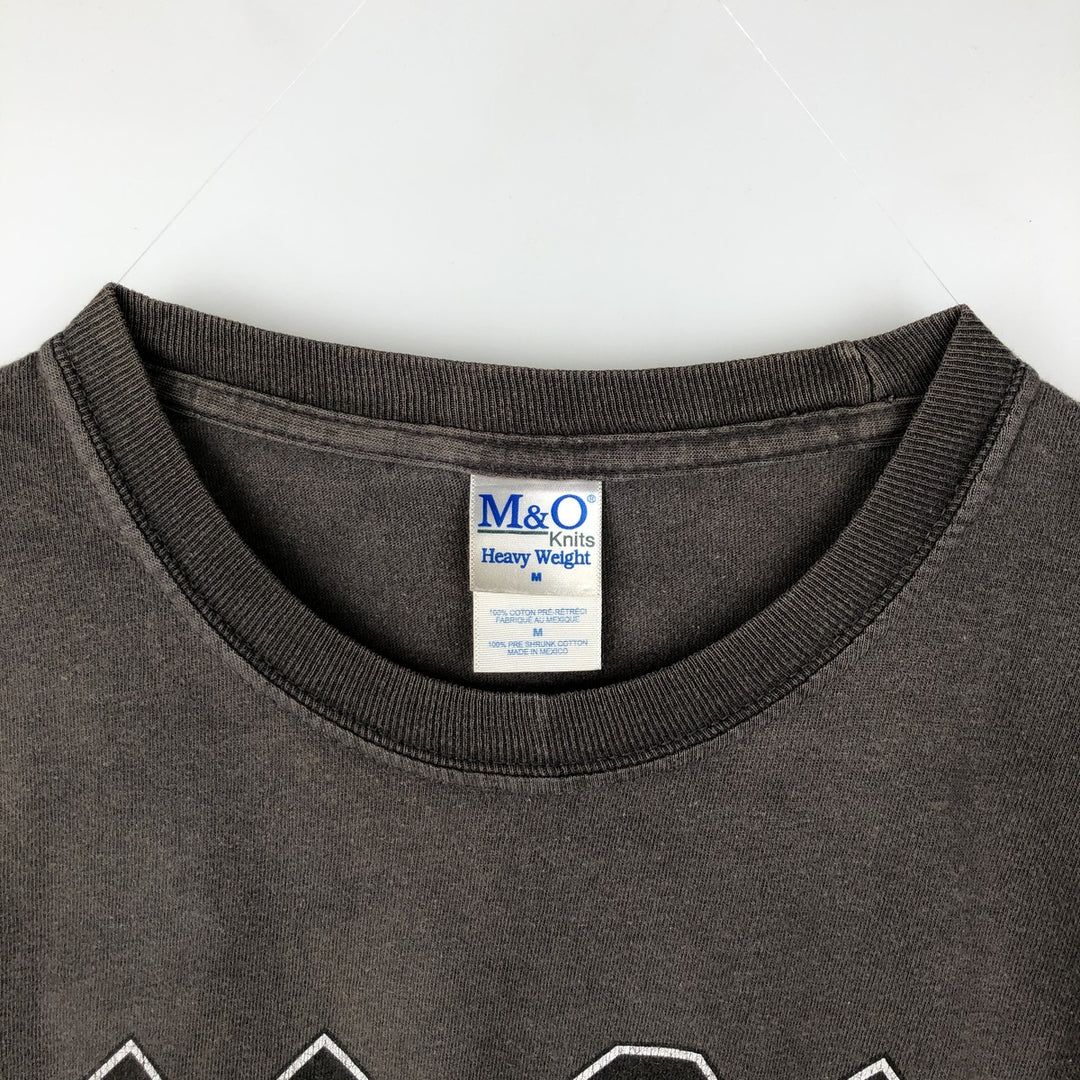 00's M and O Knits AC cotton black type Vintage Second Hand