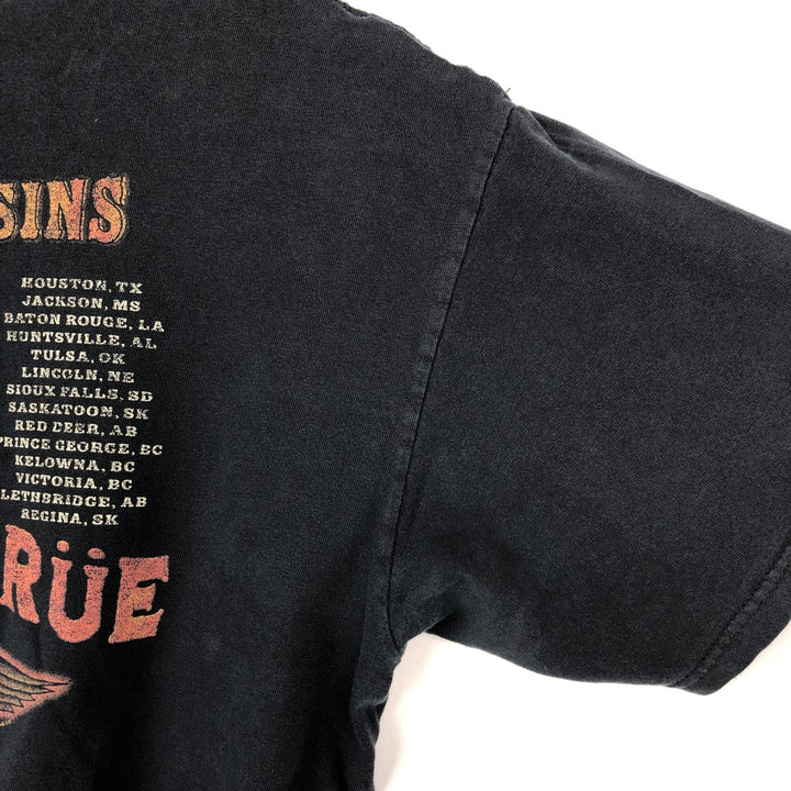 2000'S MOTLEY CRUE band t-shirt, men's size L (approx.) unclear black type Vintage Second Hand