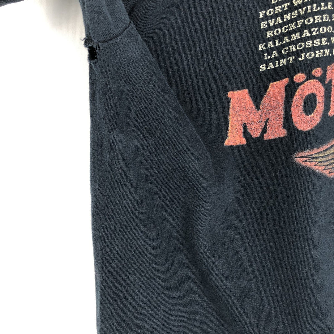 2000'S MOTLEY CRUE band t-shirt, men's size L (approx.) unclear black type Vintage Second Hand