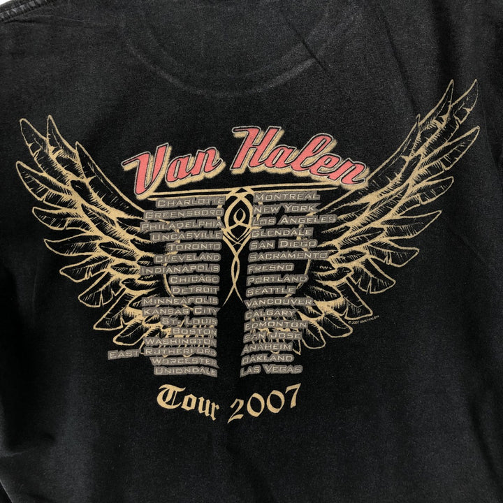 2000'S Van Halen band t-shirt, men's size M equivalent. unclear black type Vintage Second Hand
